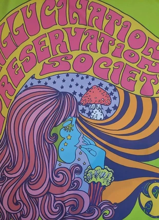 Tissu vintage tenture psychédélique 70's LSD, brand: Hangar Vintage, condition: Very good, €18.00, €19.60 includes Buyer Protection Pro