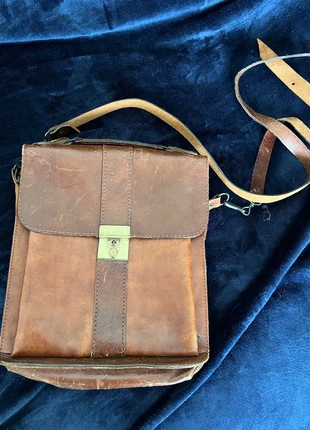 Vintage leren schoudertas 100% leer, brand: Merk, condizioni: Buone, €20.00, €21.70 include la Protezione acquisti