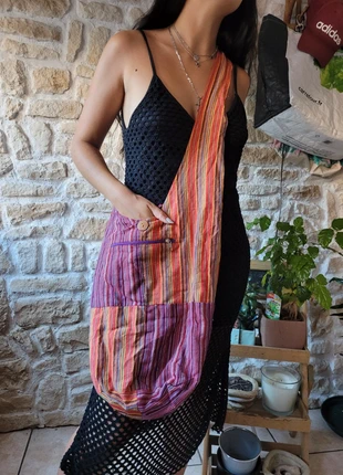 Sac à bandoulière bohème Hippie en coton, brand: Hippie, condition: New without tags, €7.00, €8.05 includes Buyer Protection