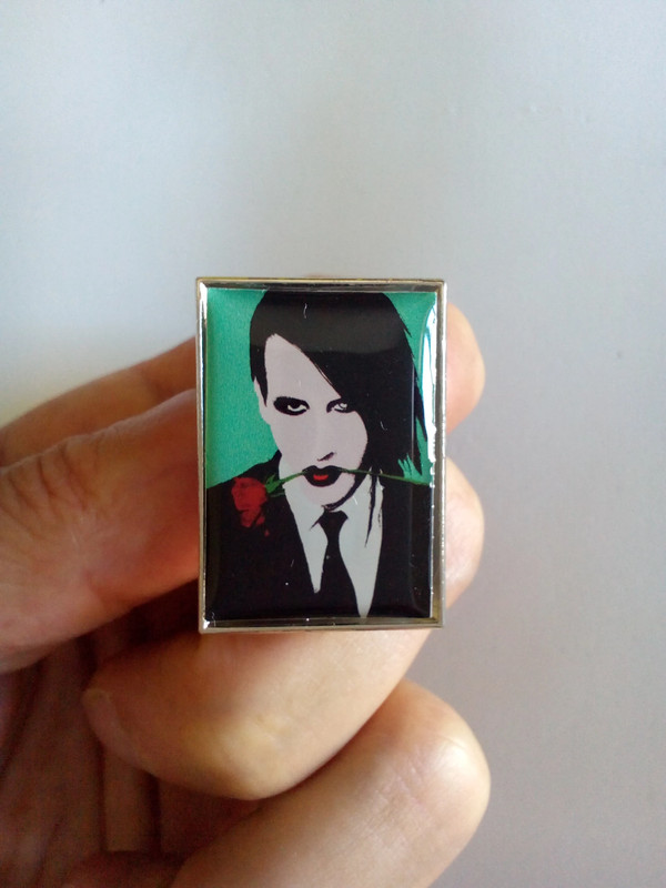 Marylyn Manson Enamel Metal Pin Alfinete de Metal Esmaltado | Vinted