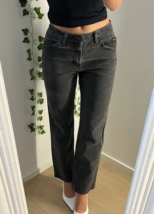 Jean large droit noir taille basse vintage Y2K taille S Vintage Dressing, marke: Vintage Dressing, zustand: Sehr gut, größe: S / 36 / 8, 17,00 €, 18,55 € inklusive Vinted-Käuferschutz