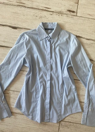 chemise cintrée bleue vintage y2k coquette, marque: Zara, état: Très bon état, taille: L / 40 / 12, 6,00 €, 7,00 € Protection acheteurs incluse