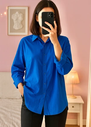 Chemise Large Bleu Femme XS, brand: Vintage Boutique, condition: New without tags, size: XS / 34 / 6, €8.00, €9.10 includes Buyer Protection