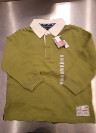 Laatste Tommy Hilfiger rugbypolo met opdruk op de rug groen maat 98 (Nieuw), marca: Tommy Hilfiger, estado: Nuevo sin etiquetas, tamaño: 4 años / 104 cm, 23,00 €, 24,85 € Protección al comprador incluida
