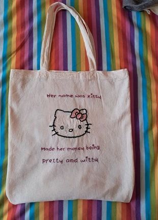 Taylor Swift Hello Kitty embroidered tote bag, brand: Taylor Swift, condition: New without tags, £7.00, £8.05 includes Buyer Protection