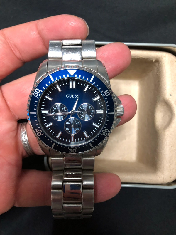 Orologio guess sale blu