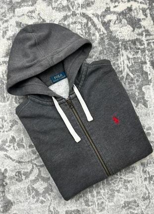 Full Zip Ralph Lauren / Sweat à Capuche RL / Pull Zippé Gris Taille S - Logo Rouge Brodé, marque: Ralph Lauren, état: Très bon état, taille: S, 55,00 €, 58,45 € Protection acheteurs (Pro) incluse