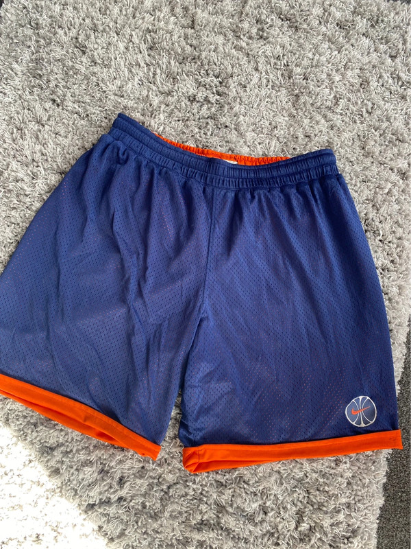 Nike vintage 90 s basketball shorts navy and orange size large Vinted