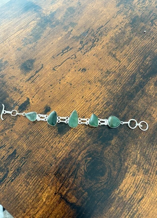 New nephrite jade green gemstone bracelet, brand: Fashion Jewellery, condition: New without tags, £12.00, £13.30 includes Buyer Protection