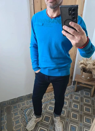 Pull homme bleu col V Gov Denim XL, marca: Gov Denim, estado: Muito bom, tamanho: XL, €13.00, €14.35 inclui Proteção do Comprador Pro