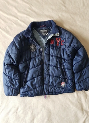Doudoune Tommy Hilfinger Taille M Bleu Logo Brodé Vintage Y2K Winterjacket Winterjas, brand: Tommy Hilfiger, condition: Very good, size: M, €33.00, €35.35 includes Buyer Protection