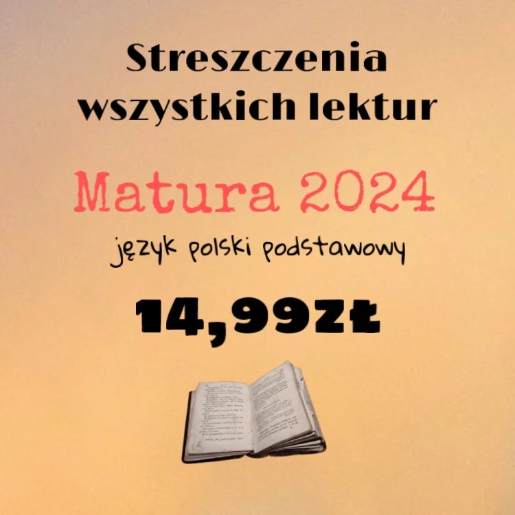 matura 2024 j.polski streszczenia lektur podstawowy nauka kurs Vinted