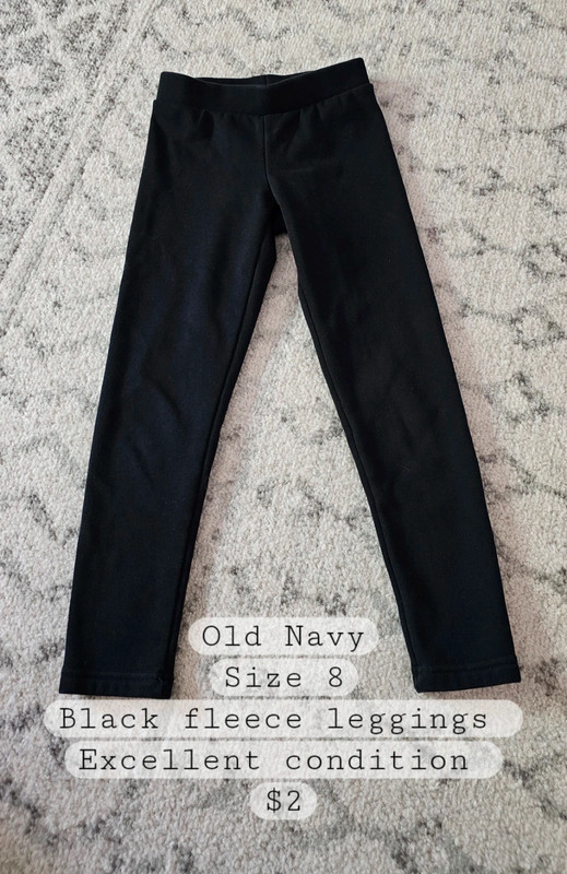 Old Navy Black fleece leggings 1