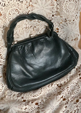 Handtasche Vintage Original Henkel geflochten Lederhandtasche , merk: original vintage, staat: Heel goed, € 35,00, € 37,45 inclusief Kopersbescherming