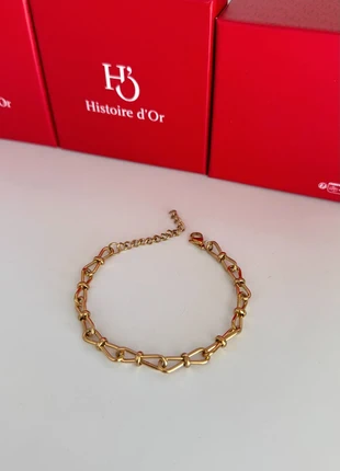 bracelet doré maille infini noeuds maillon vintage original or acier inoxydable luxe tendance, marque: histoire d'or, état: Très bon état, 14,00 €, 15,40 € Protection acheteurs (Pro) incluse