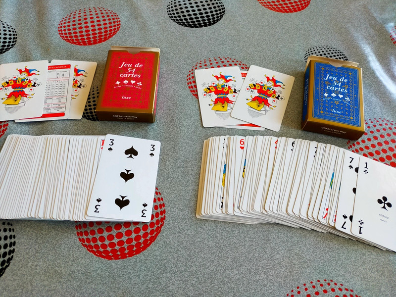 Deux jeux de 54 cartes