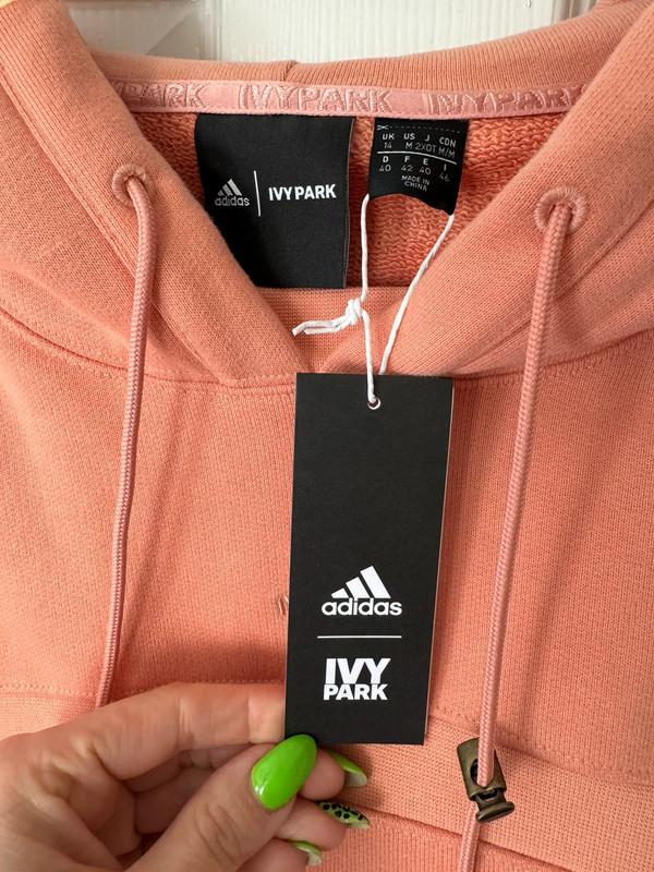 Adidas x Ivy Park Hooded Shrug Cropped Hoodie UK 14 18 Vinted