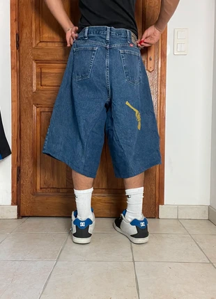 Jorts shorts baggy large handmade style JNCO y2k brodé broderie hiphop, merk: JNCO, staat: Heel goed, maat: M, € 40,00, € 42,70 inclusief Kopersbescherming Pro