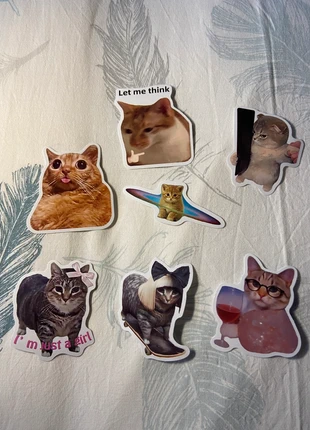Girly cat meme sticker pack, merk: Stickers, staat: Nieuw met prijskaartje, € 1,00, € 1,75 inclusief Kopersbescherming