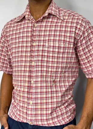 Sympathique Chemise à Carreaux Manches Courtes Tommy Hilfiger Rouge Beige 100% Coton Homme Taille M, marke: Tommy Hilfiger, zustand: Sehr gut, größe: M, 13,90 €, 15,30 € inklusive Vinted-Käuferschutz