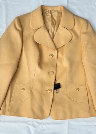 Blazer Vintage, en laine, Nurkostüme, Taille 42, jaune, marca: nurkostüme, estado: Nuevo con etiquetas, tamaño: XL / 42 / 14, 8,00 €, 9,10 € Protección al comprador incluida