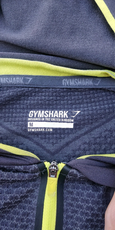 GYMSHARK ONYX HOODED Top Gym Shark Rare workout top £179.00 - PicClick UK