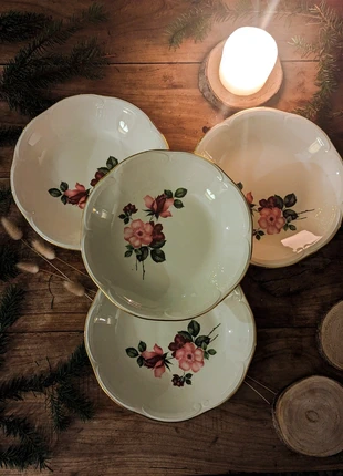 Set de 4 assiettes creuses Gien modèle Chinon, marque: Gien, état: Très bon état, 15,00 €, 16,45 € Protection acheteurs (Pro) incluse