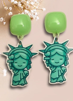 Boucles d’oreilles Statue de la Liberté New York, zustand: Sehr gut, 11,80 €, 13,09 € beinhaltet Vinted-Käuferschutz Pro