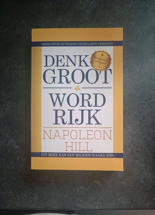 Denk groot, word rijk, Napoleon Hill, estado: Bom, €12.50, €13.83 inclui Proteção do Comprador
