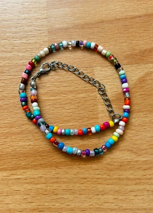 Gekleurde kralen ketting, merk: NO LABEL, staat: Heel goed, € 5,00, € 5,95 inclusief Kopersbescherming