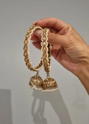 Unique Kangan bangle with  Hanging Jhumkis – New & Unworn, brand: Indian, condition: New without tags, £18.00, £19.60 includes Buyer Protection