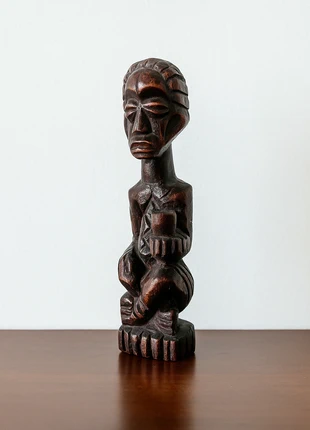 Handgesneden Afrikaans Houten Beeldje, marque: Merk, état: Bon état, 10,00 €, 11,20 € Protection acheteurs incluse