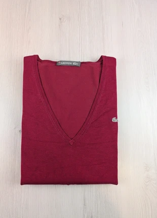 Pull Leger Lacoste Rouge Femme Col V / Taille M / 064, marque: Lacoste, état: Très bon état, taille: M / 38 / 10, 20,00 €, 21,70 € Protection acheteurs (Pro) incluse