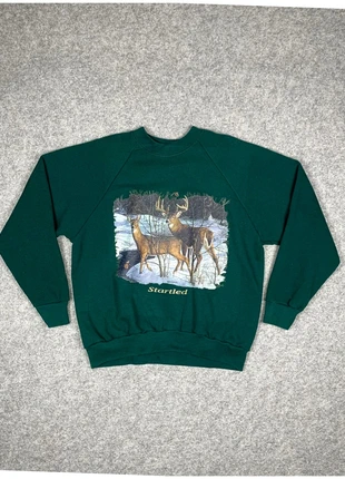 Sweat Animal Chasse Cerf Dear Print Vintage 2000's y2k, brand: Vintage Dressing, condition: Very good, size: L, €22.00, €23.80 includes Buyer Protection