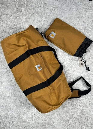 Carhartt Work Duffle Bag – Brown Duck Canvas – Foldable Travel Tote, merk: Carhartt, staat: Nieuw met prijskaartje, € 58,00, € 61,60 inclusief Kopersbescherming