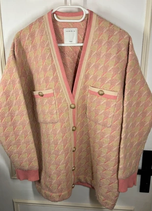 Cardigan Sandro Rose, marque: Sandro, état: Très bon état, taille: S / 36 / 8, 99,00 €, 104,65 € Protection acheteurs incluse