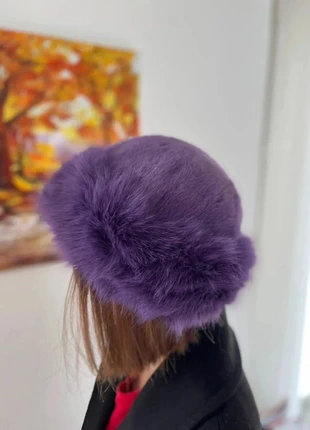 Chapeau fourrure violet, marque: Boutique privée, état: Neuf sans étiquette, taille: Taille unique, 10,90 €, 12,15 € Protection acheteurs (Pro) incluse