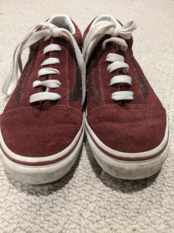 Vans for clearance girls red