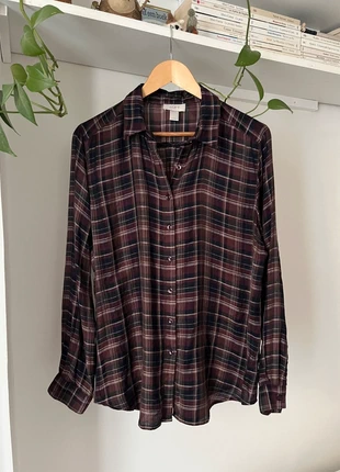 Chemise à carreaux Ann Taylor Loft vintage L M 36 38 Bordeaux prune violet marine comme neuve, marque: Ann Taylor, état: Très bon état, taille: M / 38 / 10, 15,00 €, 16,45 € Protection acheteurs incluse
