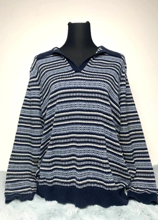 Pull Tommy Hilfiger femme noir blanc gris col camionneur taille 1XL | C88, marke: Tommy Hilfiger, zustand: Gut, größe: XL / 42 / 14, 9,00 €, 10,15 € inklusive Vinted-Käuferschutz