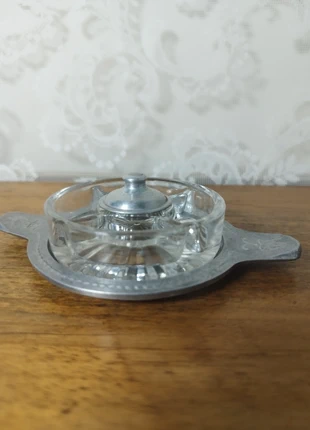 Plat de Service de Dînette Lumineux - Verre au Manganèse, merk: Collection, staat: Heel goed, maat: Prematuur, tot 44 cm, € 35,00, € 37,45 inclusief Kopersbescherming