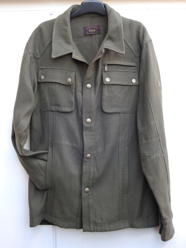 Surchemise Belstaff Heavymaster shirt jacket laine/cachemire - Kaki - Taille L 1