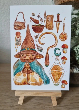 Carte Automne Hibou Sorcier Le Prince au Petit Pois 🍁, marque: Le Prince Au Petit Pois, état: Neuf sans étiquette, 5,50 €, 6,48 € Protection acheteurs incluse