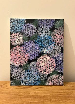 Tableau acrylique -Hortensias pastel (24x30 cm), marca: Fait Main, estado: Nuevo sin etiquetas, 20,00 €, 21,70 € Protección al comprador incluida