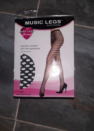 Collant résille, marca: Music Legs, estado: Nuevo con etiquetas, tamaño: Talla única, 1,50 €, 2,28 € Protección al comprador incluida