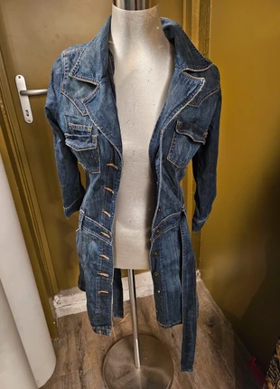 Veste 3/4 en jean, staat: Heel goed, maat: M / 38 / 10, € 15,00, € 16,45 inclusief Kopersbescherming
