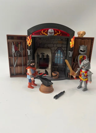 Playmobil 155 riddersmederij meeneem pak, merk: Playmobil, staat: Heel goed, maat: Universeel, € 8,50, € 9,63 inclusief Kopersbescherming Pro