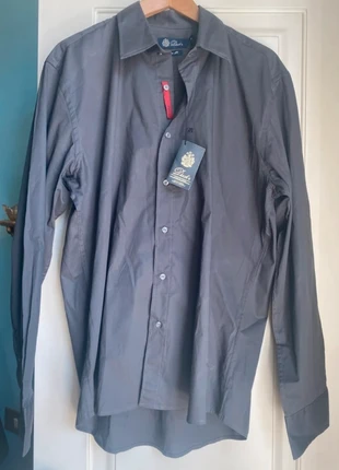 Camicia grigia slim fit cotone, Dack's, Tg XL, nuova, brand: Dack's, condizioni: Nuovo con cartellino, taglia: XL, €6.00, €7.00 include la Protezione acquisti