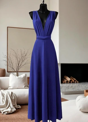 Robe longue multipositions bleu roi, marca: Boutique Italiana, estado: Muy bueno, tamaño: M / 38 / 10, 30,00 €, 32,20 € Protección al comprador Pro incluida