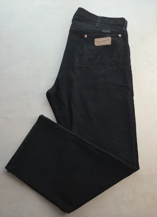 wrangler pantalon velours côtelé noir coupe droite w34 l32 homme vintage workwear, marca: Wrangler, estado: Muito bom, tamanho: PT 44 | W34, €25.00, €26.95 inclui Proteção do Comprador
